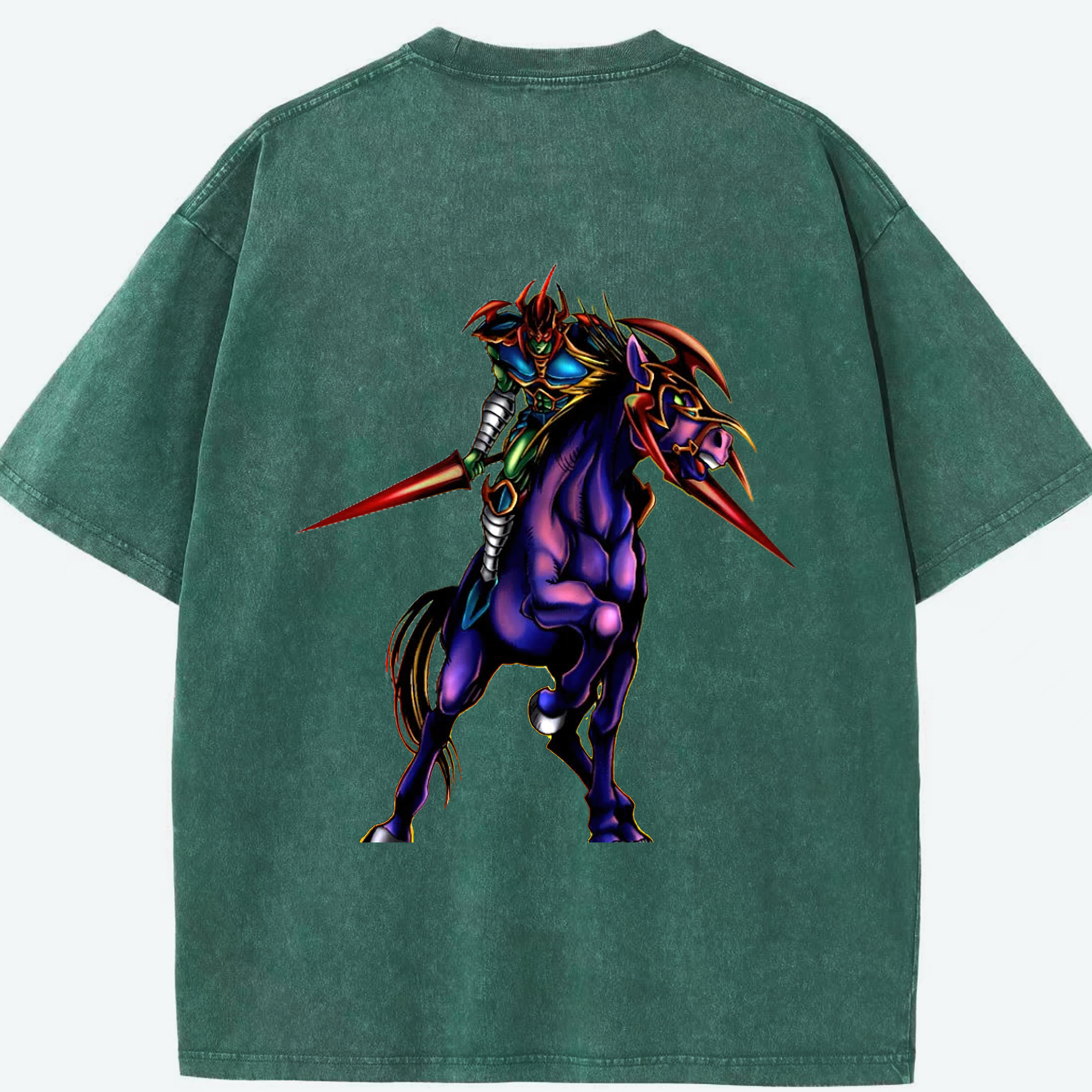 （画像用） 遊☆戯☆王 Yu-Gi-Oh! 綿100% ヴィンテージ風 半袖Tシャツ（背面プリント）